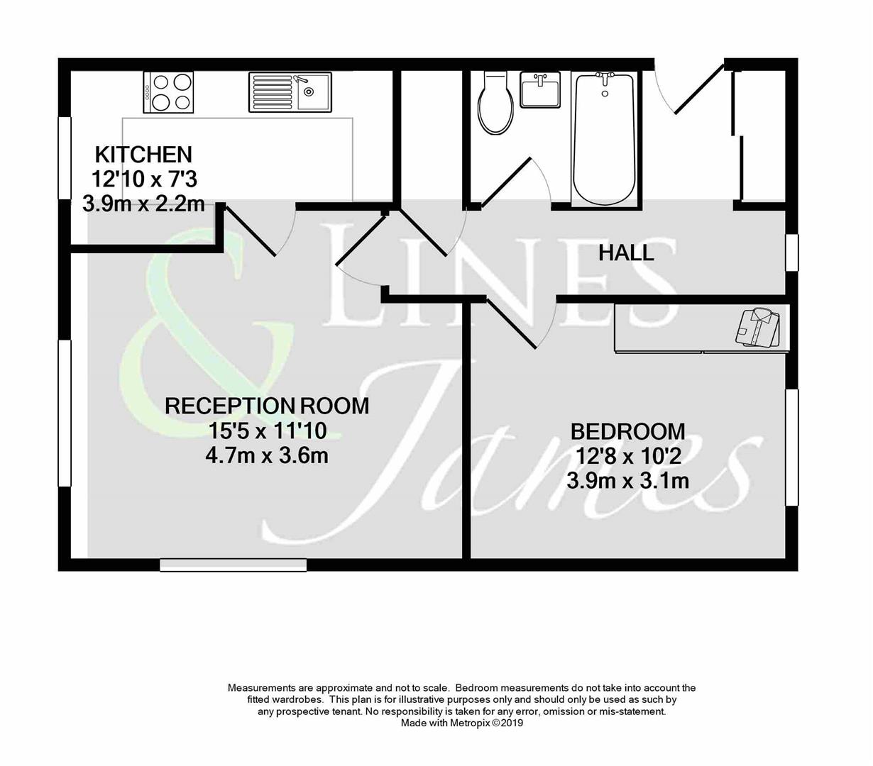 Floorplan for North Parade, Horsham
